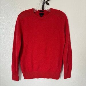J.Crew Alpaca /Merino Wool Blend Red Sweater w/Elbow Patches/ SLIM FIT~ M